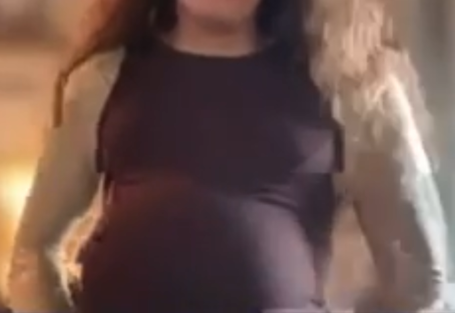 Fake Pregnancy Belly in Court